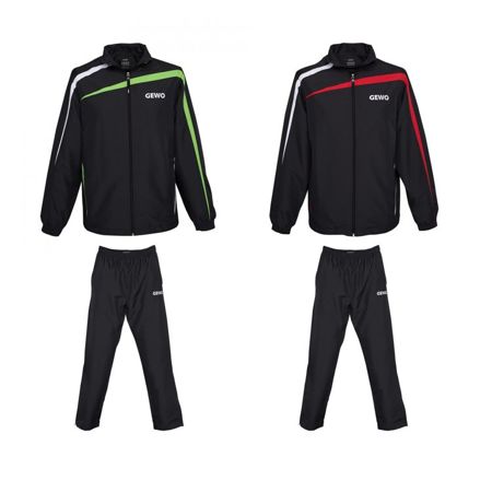 Tracksuit GEWO Pit black and green | Table Tennis \ Apparel ...