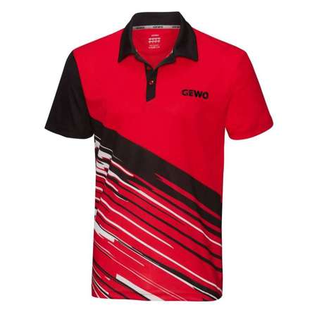 Shirt GEWO Linares red / black