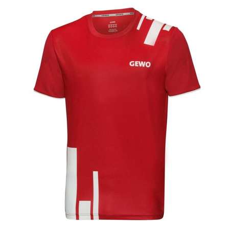 T-shirt GEWO Bloques	red / white