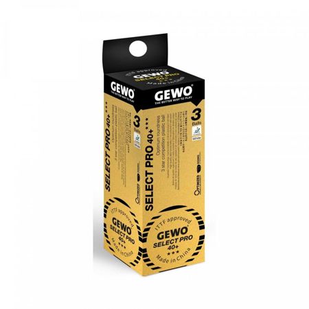 plastic balls GEWO Select Pro 40+ *** 3 pcs.