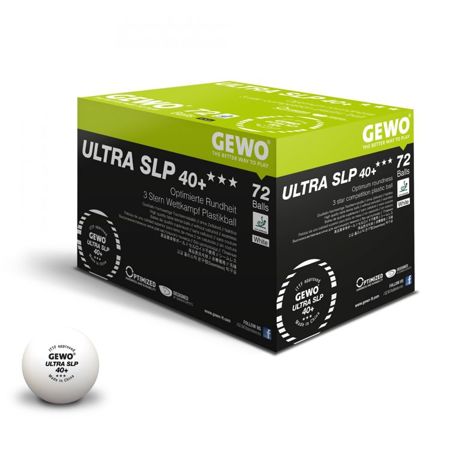 plastic balls GEWO Ultra SLP 40+ ***  - 72 pcs.