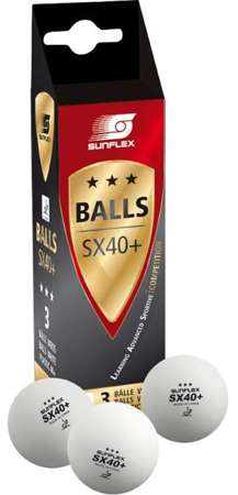 plastic balls SUNFLEX  ITTF SX40+ 3 STAR