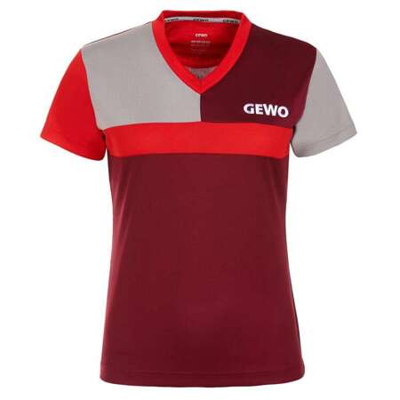 shirt GEWO Ravenna Lady bordeaux with red