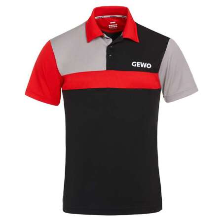 shirt GEWO Ravenna black with red