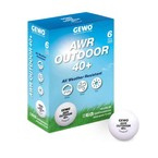 plastic balls GEWO AWR Outdoor 40+ 6 pcs white