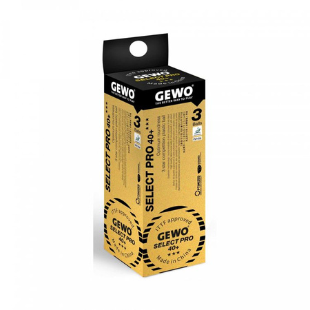 plastic balls GEWO Select Pro 40+ *** 3 pcs.