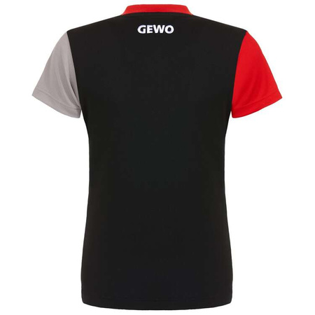 shirt GEWO Ravenna Lady black with red