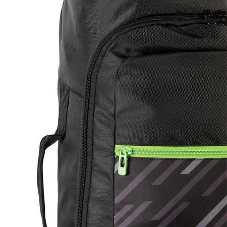 Sport Bag GEWO Trolley Stripes M black with lime