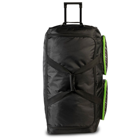 Sport Bag GEWO Trolley Stripes XL black with lime