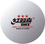 plastic balls DHS Dual ***  D40+ ITTF, 10 pcs