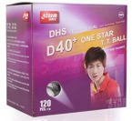 plastic balls DHS Dual * 40+,120 pcs