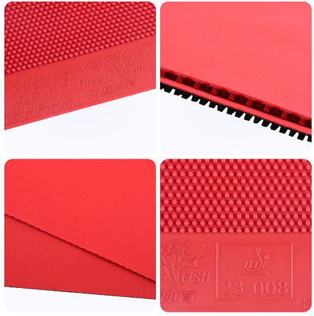 Pips-out Long DOUBLE FISH 1615 Monster red