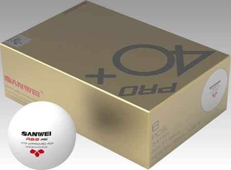 plastic balls SANWEI 40+ ABS *** 6 pcs