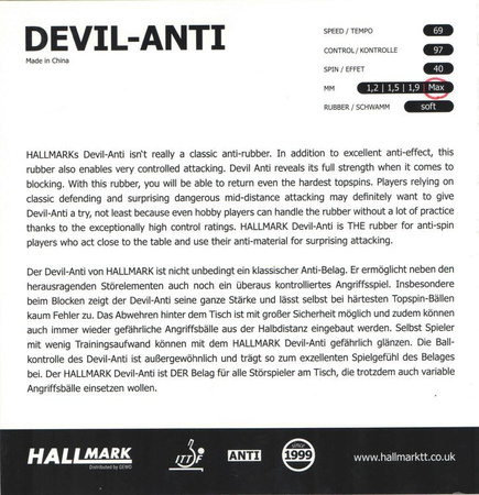 HALLMARK Devil Anti red