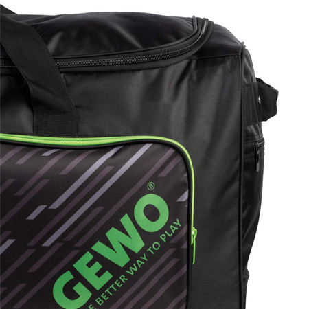 Sport Bag GEWO Trolley Stripes XL black with lime