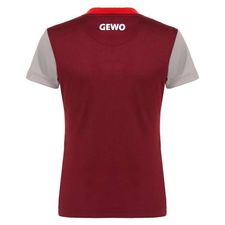 shirt GEWO Ravenna Lady bordeaux with red