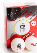 plastic balls YINHE H40+ 3*** WTT ITTF  (seam) 6 pcs white