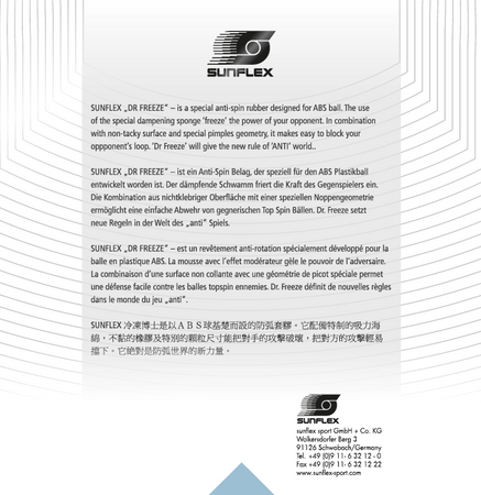 SUNFLEX Dr Freeze red