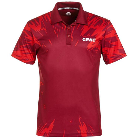 shirt GEWO Mattia bordeaux with red