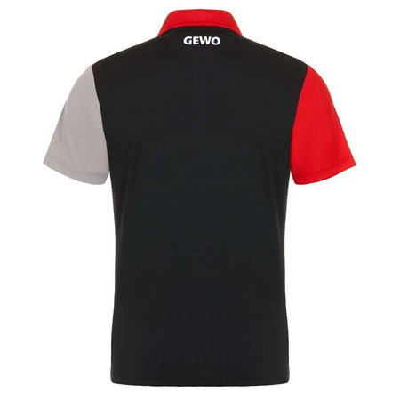 shirt GEWO Ravenna Cotton black with red