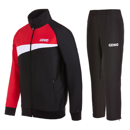 Tracksuit GEWO Fondi I black with red