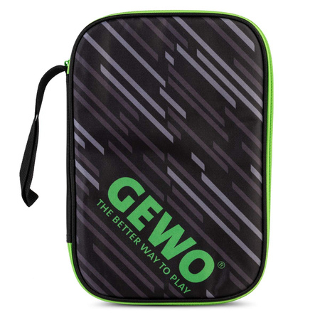 Bat case single GEWO Stripes Single black with lime