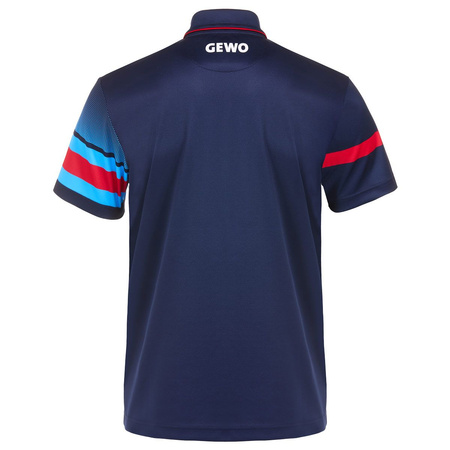 Shirt GEWO Sarno I navy blue with red