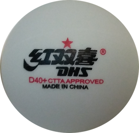 plastic balls DHS Dual * 40+,10 pcs