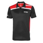 Shirt GEWO Aurora black with red