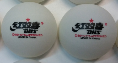 plastic balls DHS Dual * 40+,120 pcs