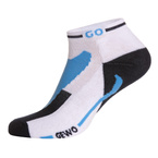 Socks GEWO Short Flex III white with blue