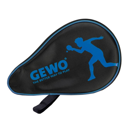 Bat case GEWO Nova Round with ball compartment black-blue