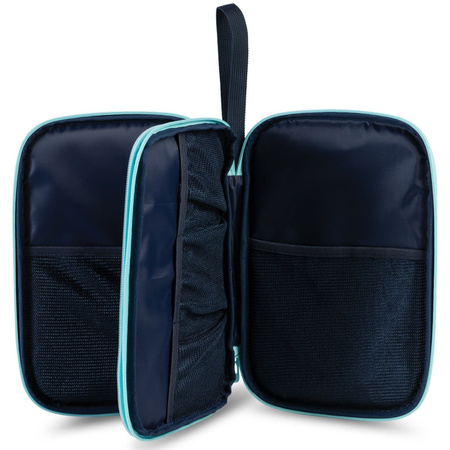 Bat case double GEWO Stripes Double navy with blue