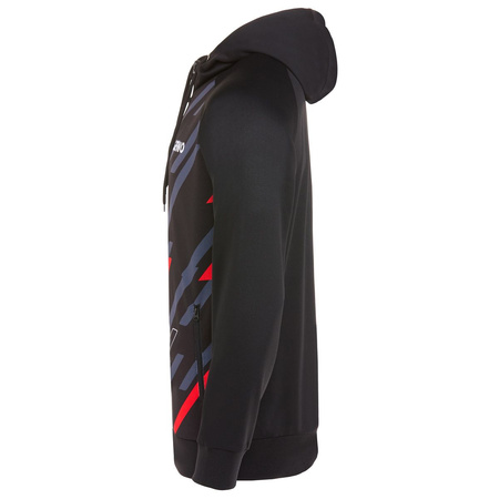 Jacket GEWO Hoodie Ponza I black with red