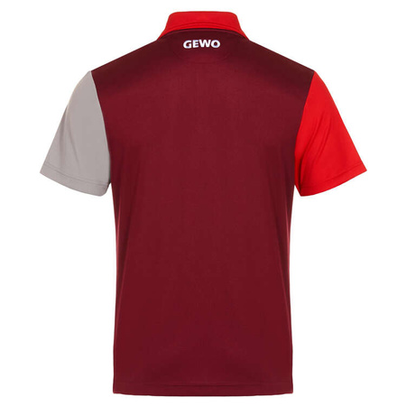 shirt GEWO Ravenna bordeaux with red