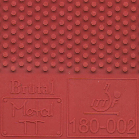 Long pips METAL TT Brutal red