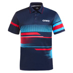 Shirt GEWO Sarno I navy blue with red