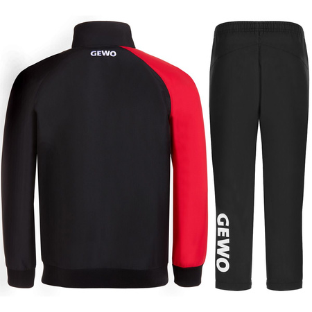 Tracksuit GEWO Fondi I black with red
