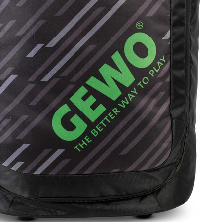 Sport Bag GEWO Trolley Stripes M black with lime