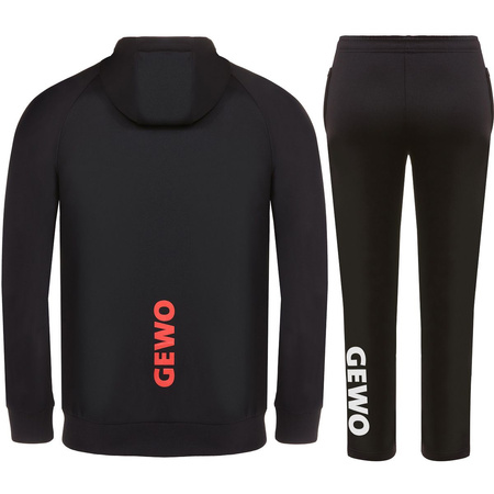 Tracksuit GEWO Ponza I black with red