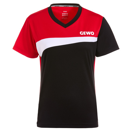 Shirt GEWO Shirt Fondi IV Lady black with red