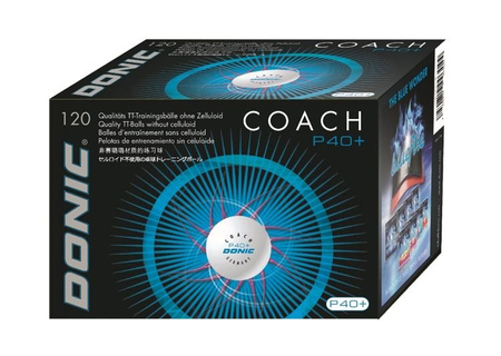 plastic ball DONIC Coach P40+ Cell-Free 120 pcs