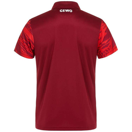 shirt GEWO Mattia bordeaux with red