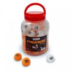 plastic balls GEWO Trainingsball *** 40+ white/yellow mixed 60 pcs