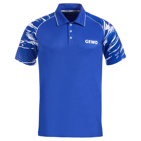 Shirt GEWO Marmo I blue with white