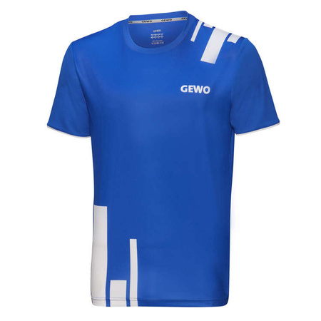 T-shirt GEWO  Bloques blue / white