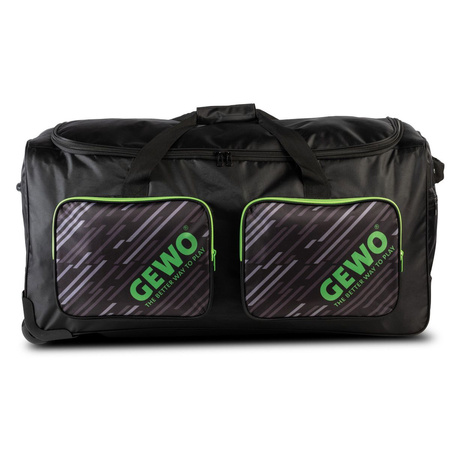 Sport Bag GEWO Trolley Stripes XL black with lime