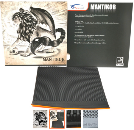 Short pips SPINLORD Mantikor black