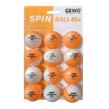 plastic balls GEWO Spinballs 40+ 12 pcs