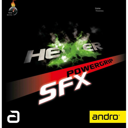 Pips-in ANDRO Hexer Powergrip SFX black